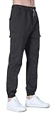 Socluer Herren Chino Jeans Cargo Freizeit Casual Regular Fit Sport Elastische Taille H