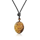 coai Geschenkideen Unisex Halskette aus Tigerauge mit Drache Anhänger O