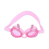 Schwimmbrille, Schwimmbrille Cartoon Pink Swan Style Flexibel zum Schw