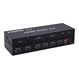 2.0 Matrix HDMI 4x4, 4K 60Hz 1080p (RGB/YUV 4: 4:4) Splitter 4 Input 4 Output Converter RS232 EDID Sw