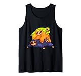 LGBT Aromantic Pride-Flagge LGBTQ Community Kawaii Faultier Flor Tank Top