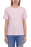 Tommy Hilfiger - Damen-T-Shirt mit Stickerei Logo aus Baumwolle, Rosa, Larg