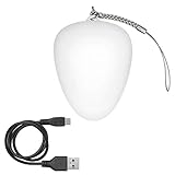 WEDO 205265400 Handtaschenlicht oval, mit Infrarot-Sensor, mit USB-Ladegerät, wiederaufladbar, Weiß (White)