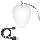 WEDO 205265400 Handtaschenlicht oval, mit Infrarot-Sensor, mit USB-Ladegerät, wiederaufladbar, Weiß (White)