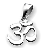 Om Ohm Anhänger Yoga Aum Sterling Silber 925 Chakra Geheilt Buddha Spirituelle Schmuck