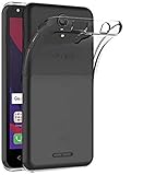 kompatibel fü ALCATEL PIXI 4 (6') 8050D / ALCATEL A2 XL Handyhülle Cover Soft SILIKONGEL TPU + Film stoßfest 9H Tempered Glass (transparent)
