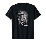 Jurassic World Raptor Grunge Portrait T-S