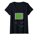 Damen 90er Game Konsole Retro klassisch. T-Shirt mit V