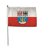 U24 Flagge Fahne Stockflagge Erlangen 30 x 45 cm Stockfahne 3er Pack