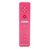 Game Handle, menschenfreundlicher Game Handle Controller Bequem zu bedienen Schönes kleines Gamepad Eingebauter Beschleuniger für Nintendo Wii/WiiU(Rosa)