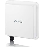 Zyxel 5G NR Outdoor Router mit PoE | 5 Gbit/s Datenrate | 10 dBi direktionale Antennen für Langstrecken | Network Slicing | Einfache Installation Für den Außenbereich geeignet (IP68) Dual-SIM [NR7101]
