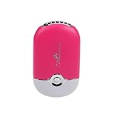 FRCOLOR Klimaanlage Tragbare Mini Handventilator USB Miniklimaanlagen (Rose Rot)