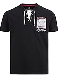 Jan Vanderstorm Herren Kurzarm T-Shirt Ole schwarz 3XL (XXXL) - 64/66