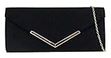 Girly Handbags Kleiner Rahmen Clutch Bag - SchwarzSchw