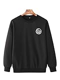 XDJSD Herren Pullover Herren Große Größe Pullover Rundhals Sweatshirt Herren Lässig Rundhals Langarm L