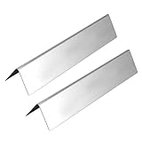 Deror 2 Stück Edelstahl Gasgrill Heizplatte Grillzubehör für Weber/Spirit/G