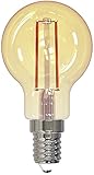 MÜLLER-LICHT Retro LED G45 Filament Tropfenform E14 gold, 2.2W ersetzt 16W, nostalgisches superwarmweißes (2000K) Licht für ein gemütliches Ambiente, nicht dimmbar, 15000h Leb