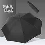 Roshow Automatischer schwarzer Kleber, Regenschirm-Horsepilla, Farbschutz, Sonnencreme, ultraviolett Outdoor-Werbe-Regenschirm-Logo-Zoll-schwarz_Durchmesser 98