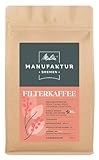 Melitta Manufaktur-Kaffee Filterkaffee ungemahlen, Spezialitätenkaffee, Micro Lot aus Guatemala, Trommelröstung, grüne Trauben, Milchschokolade, Zitrusfrüchte, 500g