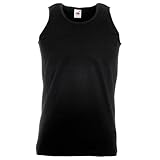 Fruit of the Loom Herren Tank Top Valueweight Athletic Vest 61-098-0 Black S