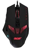 Acer Nitro Gaming Maus (4.000 DPI, anpassbar mit sechs Stufen und acht Tasten inkl. Burst Fire) rot/schw