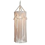 Yebobo Kronleuchter Boho Dekor Handgewebte Charm Makramee Wandbehang Kreative Home Bunk Home Dekoration Lampenschirm M
