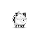 Pandora Niedliches Sparschwein Charm aus Sterling-Silber aus der Pandora Moments C