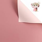 Blumenpapier Papier Packpapier Geschenk-Verpackungs-Papier Blumenstrauß Geschenkverpackung Zubehör Pink Blumenstrauß Geschenkpapier Seidenpapier Papierrolle Blumen Dekoration Papier (20 Stücke)