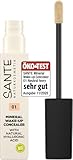 Sante Naturkosmetik Mineral Wake up Concealer 01 Neutral Ivory, Deckt Schatten und Makel ab, Zum Contouring geeignet, Vegan, 8