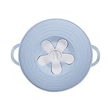 Kichitomi Überkochschutz für Töpfe, Flower-Deckel | Spritzschutz für Pfannen | Set mit 6 wiederverwendbaren Frischhaltedeckeln für Schüsseln und B