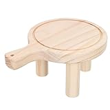 Yardwe Holz Blumenständer Vintage Pflanzenregal Blumentopf Ständer Regal Pflanzenregal Blumenhocker Eisenregal Garten Holzregal für Innen Outdoor Wohnzimmer Shabby Chic Deko 20x14