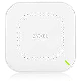 ZyXEL Cloud WiFi6 AX1800 Wireless Access Point (802.11ax Dual Band), 1,77 Gbit/s, Verwaltbar über Nebula APP/Cloud oder Standalone, bis zu 4 Separate WLAN-Netzwerke, PoE, Netzteil inklusive [NWA50AX]