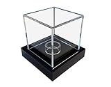 LL-Golf Kleine universal Acryl Vitrine 6x6x6cm / Showcase/Display Case/Schaukasten mit schwarzen Samt z.B. für Mineralien, Fossilien, Steine, Modelle, Minifiguren, Uhren, Schmuck, Münzen, M