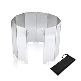 NA Packung von 10 Herd Wind Faltbar Picknick Rucksackwinddichter Bildschirm Aluminium Kochgeschirr Windschutzscheiben Windschutzscheib