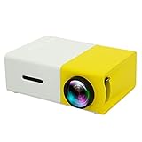 Andylies YG300 Projektor 1080P Batterieversion USB//AV/HDMI-Kompatibler Eingang für Video/Film/Spiel (EU-Stecker)