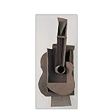 DFRES Pablo Picasso Gitarre Abstrakte Leinwand GemäLdedruck Bild Poster Moderne Bilder Wand Bilder FüR Wohnzimmer GroßE Wanddekor 50x120 cm Kein R