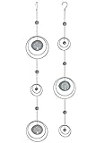 GILDE 1 x Girlande Vogelbaum Glaskugel Metall verchromt Länge 93 cm, 4-Fach S