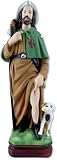 Generico Statue San Rocco aus Kunstharz, Höhe 30 cm, handb