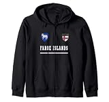 Faroe Islands Sport/Fußball-Trikot mit Flagge, Fußball Kapuzenjack