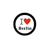 I love Berlin Button Badge 5,7 cm Pinback für Jacken, Rucksäcke etc. Badg