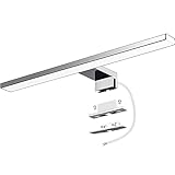 Azhien LED Spiegelleuchte Badezimmer 10W 820LM 40cm Neutralweiß 4000K,3in1 Montage IP44 230V Wandleuchte Spiegellampe 400mm,Kein Flimmern Badezimmerschrank Spieg