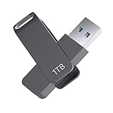 USB-Flash-Laufwerk, USB 3.0, wasserdicht, 1000 GB, Speicherstick mit Schlüsselanhänger für PC/Laptop/Externe Speicherdaten (1 TB)
