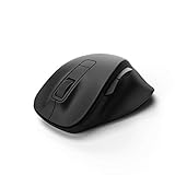 Hama Computermaus kabellos (Funkmaus für PC, Laptop und Notebook ohne Klickgeräusche, optische Maus mit ergonomischer Form für Rechtshänder, Empfindlichkeit verstellbar zw. 800/1200/1600 dpi) schw