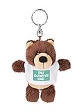 NICI, braun 44710 Schlüsselanhänger Bär mit T-Shirt Du schaffst das 10