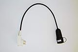 Adapter Perilex Winkel Stecker auf 1 x 230 Volt Schuko Kupplung Verteilerstecker Schukoadapter Baustromadapter 019585