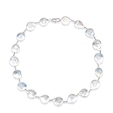 GSYDSZ Heißwasser Perlenkette Natürliche Perle Weiß Big Maxi Choker Halskette Für Frauen Party Tendy