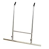 Karl Dahm Schwabbelstange 80 cm I Aluminium Schwabbelstange mit Doppelgriff I Fliesenlegerzubehör I Fliesenleger-Werkzeug zum gleichmäßigen Einbau von Fließestrichen – 11025