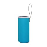 BESTonZON Neopren Flaschen Schutzhülle 550 ML Flaschen Thermo-Hülle Taschen 6,8x19 cm (Eisblau)