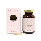 MoodRise -Vitasonar- 100% natürliches Stimmungsaufheller aus Safran-Extrakt, Ashwagandha, Rhodiola, Magnesium, Vitamin D3 & Vitamin-B-Komplex - 60 vegane Kapseln in umweltfreundlicher Verpackung