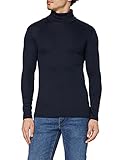 Trigema Herren Rollkragen Langarmshirt 602010, Blau (navy 046), XX-Larg